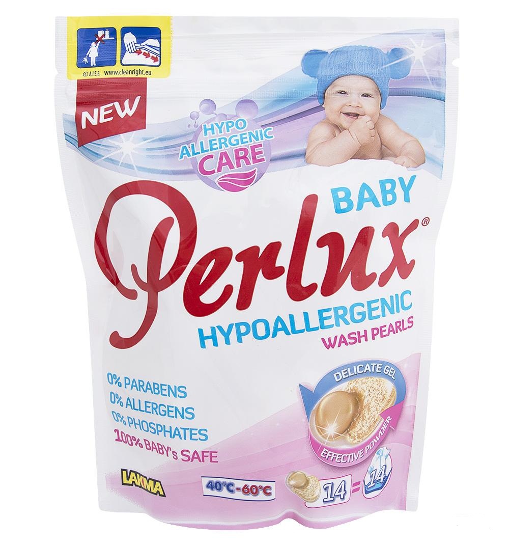 Капсулы для стирки Perlux Baby  ( powder + Gel) 14 шт. купить в интернет-магазине Megaopt Беларусь
