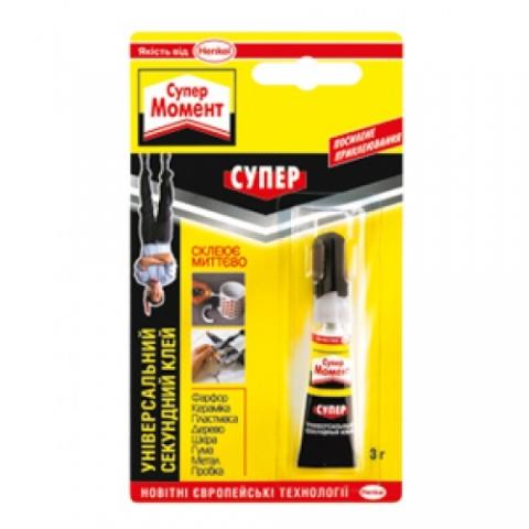 Супер Момент клей секундный 3г универсальный мультикарта купить в интернет-магазине Megaopt Беларусь